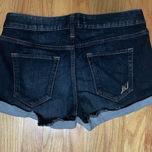 Express dark denim Jean shorts